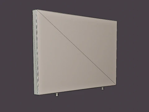 St Clair headboard - Brass rivets 3D Model