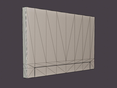 Marion headboard 3D मॉडल