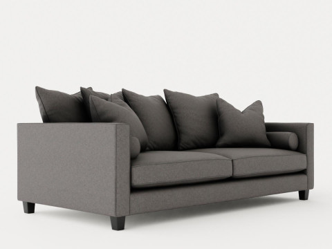 Nevada 3-seater sofa 3D 모델