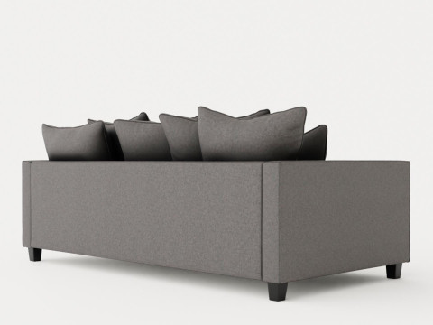 Nevada 3-seater sofa 3D 모델