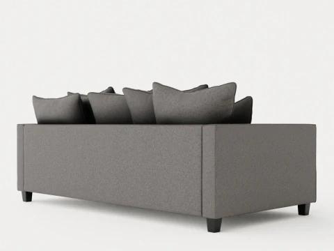 Nevada 3-seater sofa 3D Model