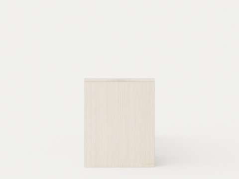 William bench left drawer white oiled 3D Model