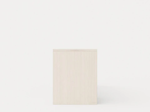 William bench left drawer white oiled 3D Model