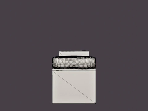 William bench left drawer white oiled 3D Model