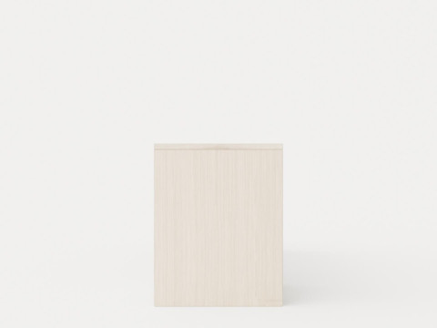 William bench left drawer white oiled 3D Model