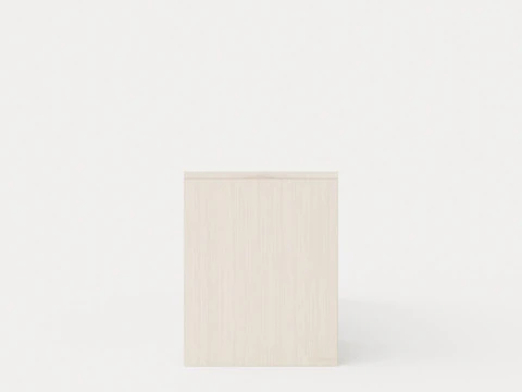William bench left drawer white oiled 3D Model