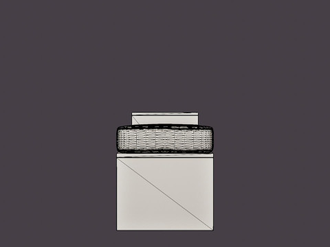 William bench left drawer white oiled 3D Model