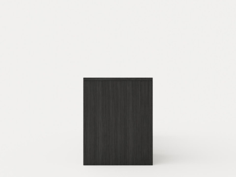 William bench left drawer black 3D Model