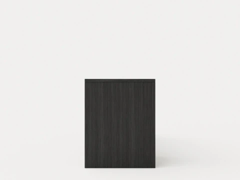 William bench left drawer black 3D Model
