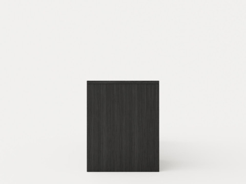 William bench left drawer black 3D Model