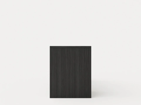William bench left drawer black 3D Model