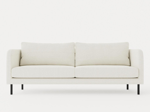Rhode Island 3-seater sofa Modello 3D