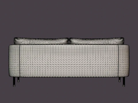 Rhode Island 3-seater sofa 3D Model