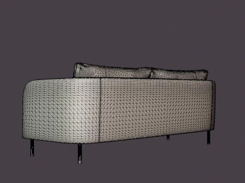 Rhode Island 3-seater sofa 3D Model