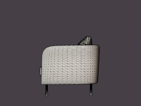 Rhode Island 3-seater sofa 3D Model