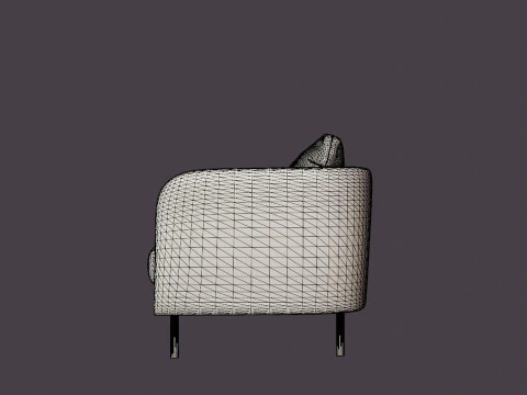 Rhode Island 3-seater sofa 3D Model