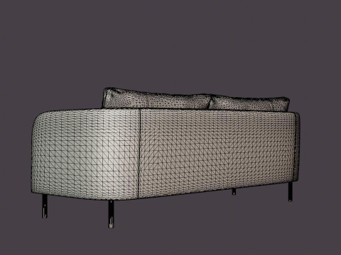 Rhode Island 3-seater sofa Modelo 3D