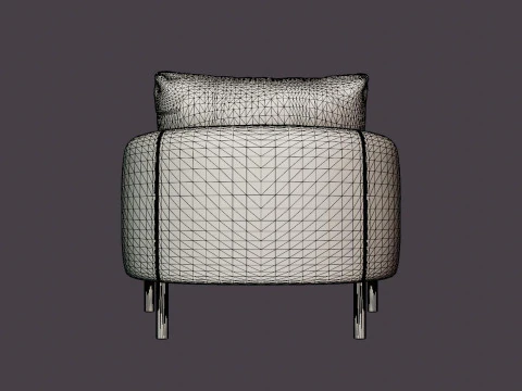 Rhode Island armchair 3D Model