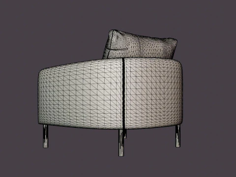 Rhode Island armchair 3D Model