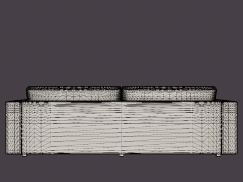 Louisiana 3 seater sofa Modelo 3D
