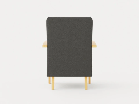 Poltrona Tennessee carvalho oleado Modelo 3D