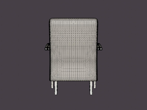 Tennessee armchair oiled oak 3D 模型