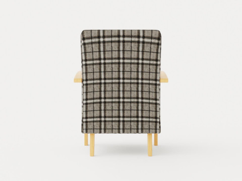Tennessee armchair oiled oak Modelo 3D