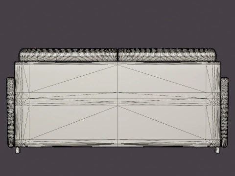Rhode Island 3-seater sofa 3D Model