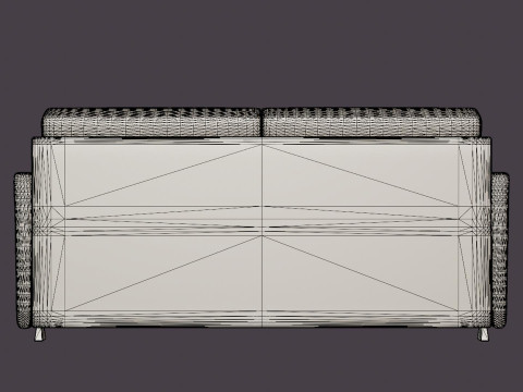 Rhode Island 3-seater sofa 3D Model