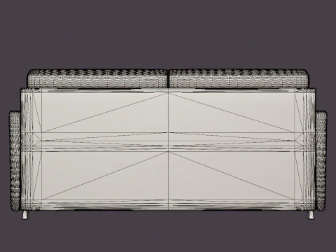 Rhode Island 3-seater sofa 3D Model