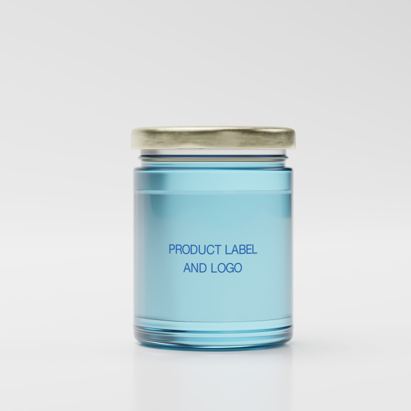 Glass Jar with UV unvrapped label Modèle 3D .c4d .max .obj .3ds .fbx .stl .blend 