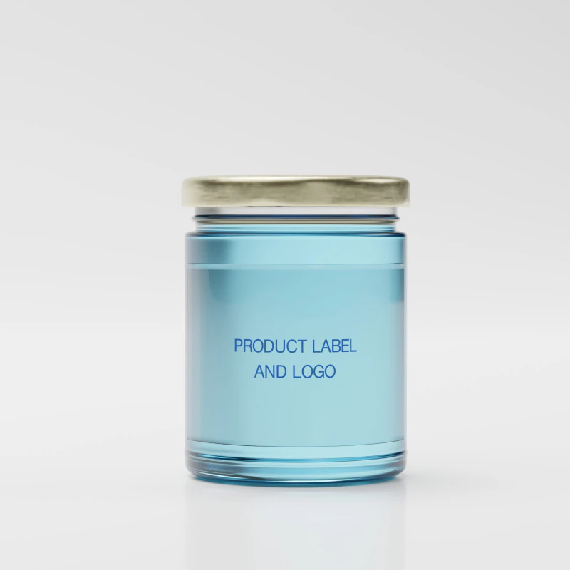 带有 UV 未包装标签的玻璃罐 3D 模型 .c4d .max .obj .3ds .fbx .stl .blend 