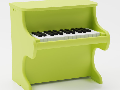 Toy Piano high polygod 3d detailed model 3D Модель