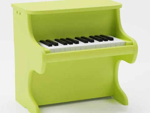 Toy Piano high polygod 3d detailed model 3D Model