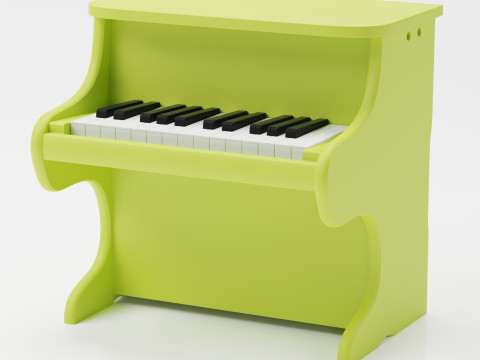 Toy Piano high polygod 3d detailed model Modèle 3D