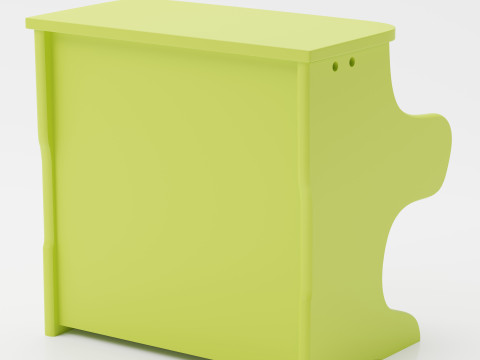 Toy Piano high polygod 3d detailed model Modèle 3D