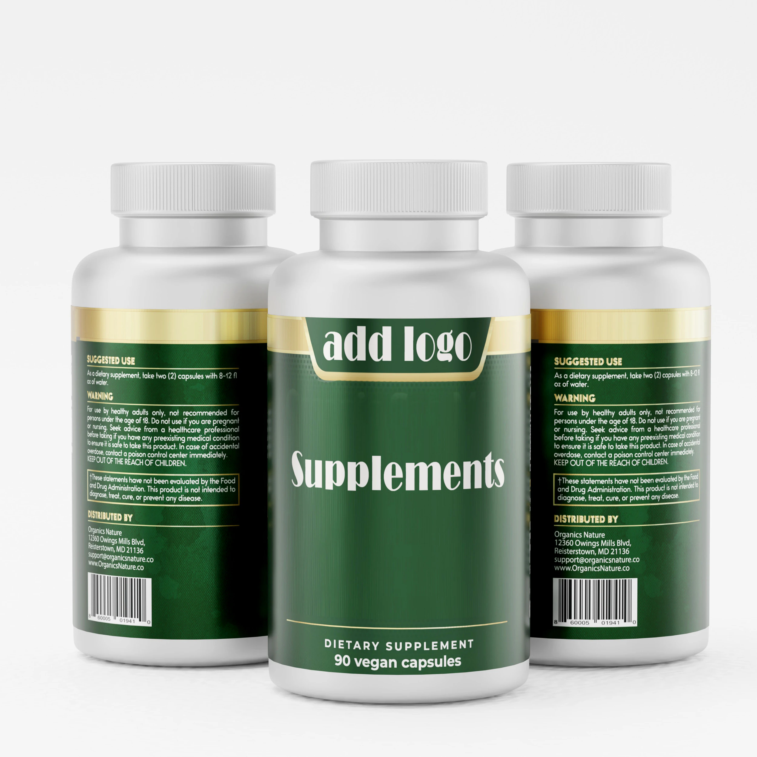 Supplement bottle model 3d - high polygon model 3D Model .c4d .max .obj .3ds .fbx .stl .blend