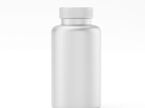 Supplement bottle model 3d - high polygon model Modelo 3D