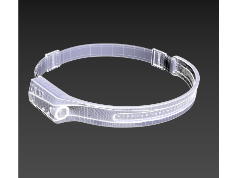 High-Poly Headlamp Detailed Realistic 3Dモデル