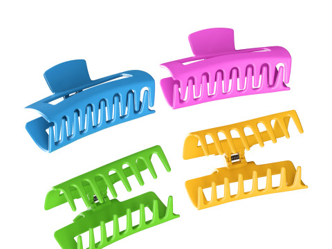 Modern Sleek Hair Clip Modelo 3D