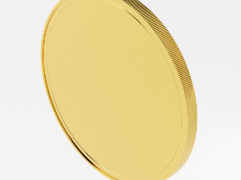High-Resolution of a Gold Coin Modelo 3D