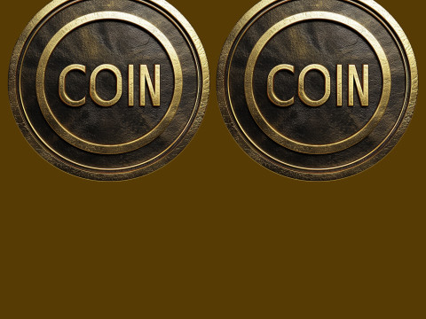 High-Resolution of a Gold Coin Modelo 3D