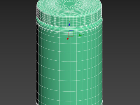High-Quality 3D Supplements Jar Model 3D 模型