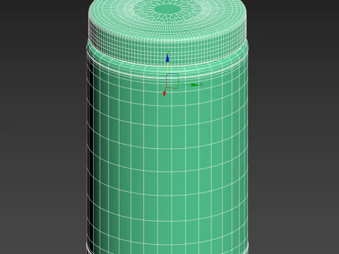 High-Quality 3D Supplements Jar Model 3D Model