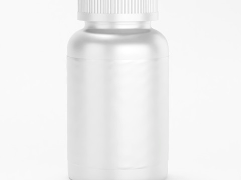 High-Quality 3D supplement Jar Container Model and Gummi model 3D 模型