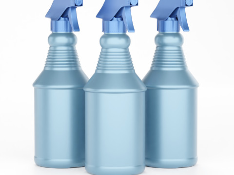 High-Quality 3D Spray Bottle Model Modelo 3D