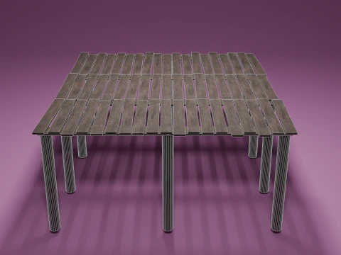 Bridge in lake v2 3D Model