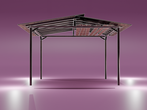 Bridge in lake v2 3D 模型