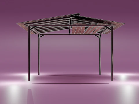 Bridge in lake v2 3D Model