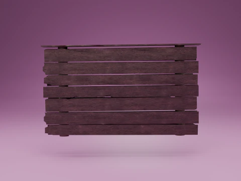 Bridge in lake v2 3D Model